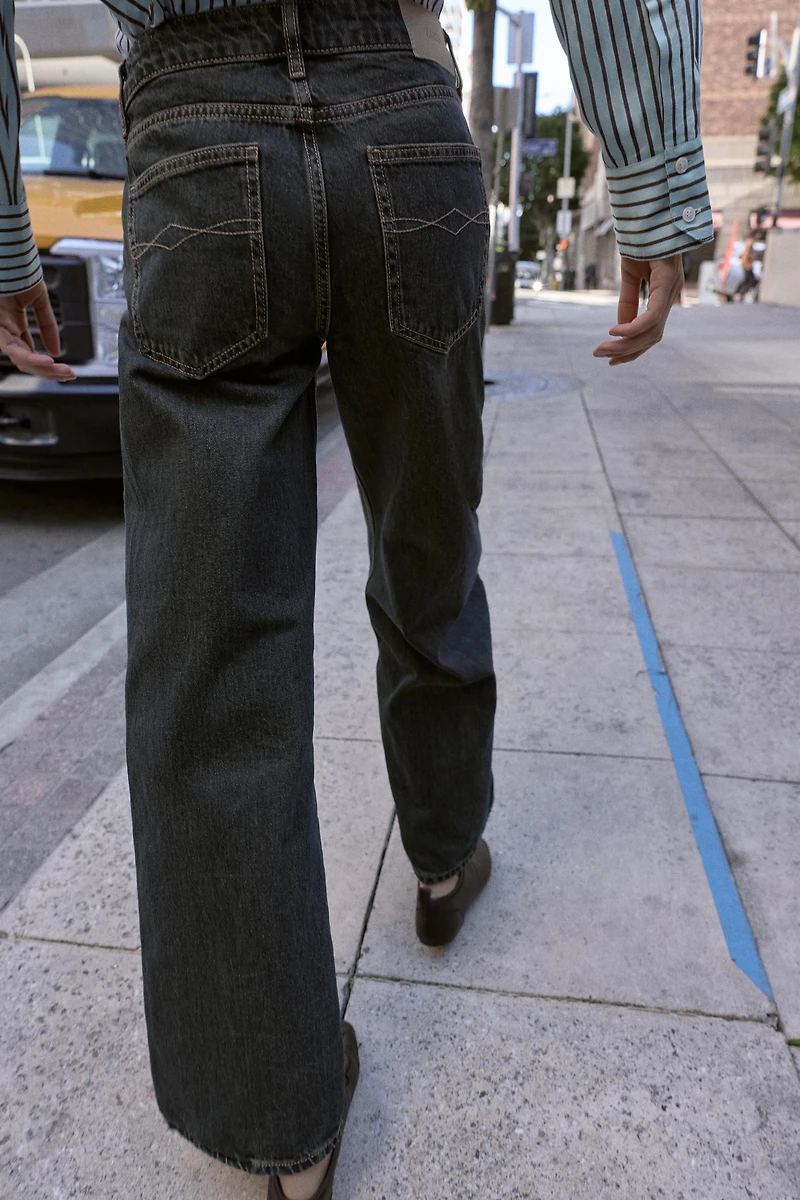 Z1975 WIDE LEG LOW-RISE JEANS