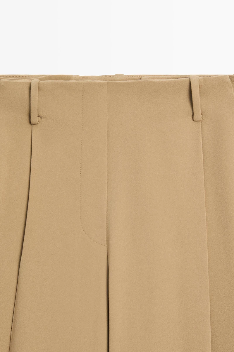 Flowing wide-leg darted pants - STUDIO