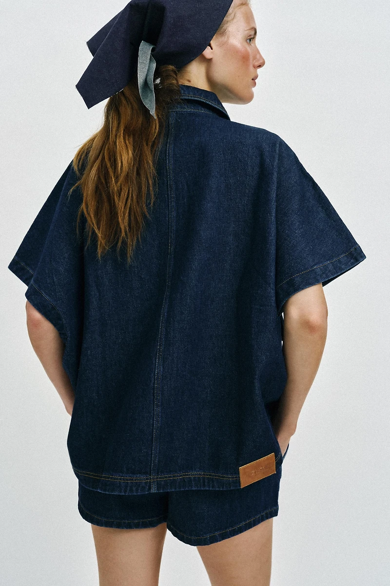 SURCHEMISE Z1975 EN JEAN OVERSIZE