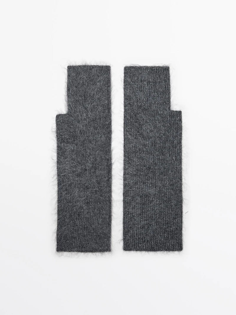 Mitaines longues en maille 100 % cachemire