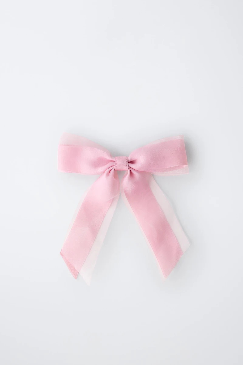 ORGANZA BOW BARRETTE