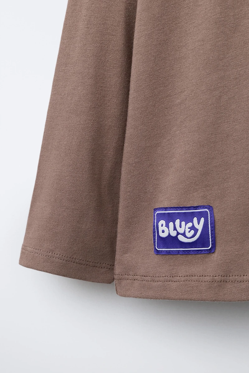 BLUEY © LUDO STUDIO FLOCKED PRINT T-SHIRT