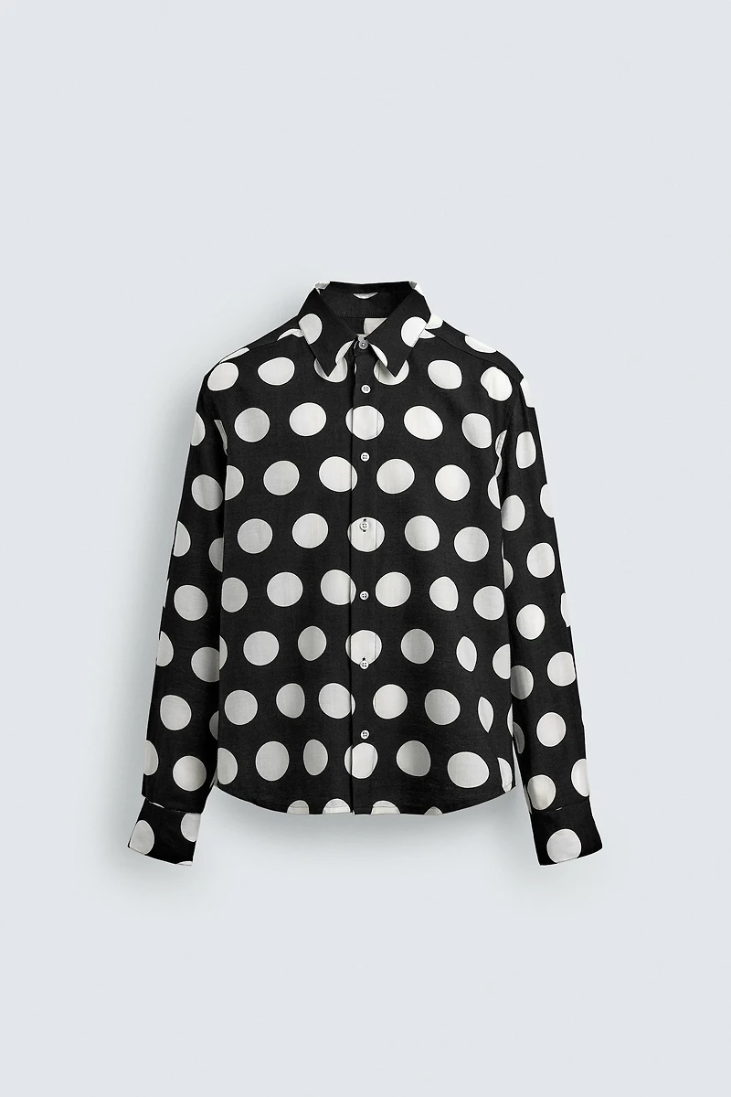 POLKA DOT SHIRT HARRY LAMBERT FOR ZARA X DISNEY