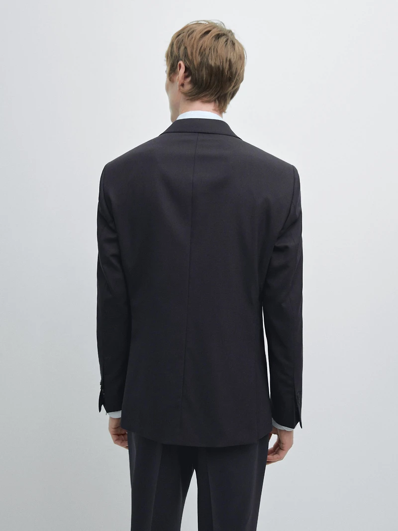 Cool wool blend suit blazer