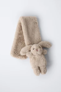 FAUX FUR BUNNY SCARF