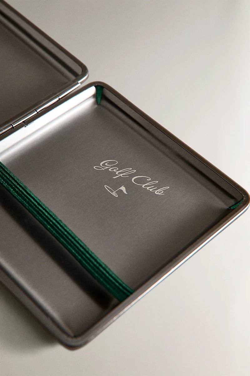 ÉTUI À CIGARETTES CUIR VERT