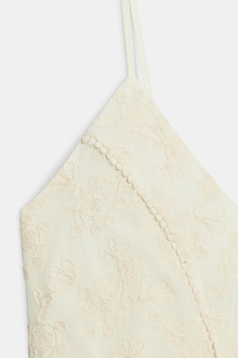EMBROIDERED LINGERIE STYLE DRESS