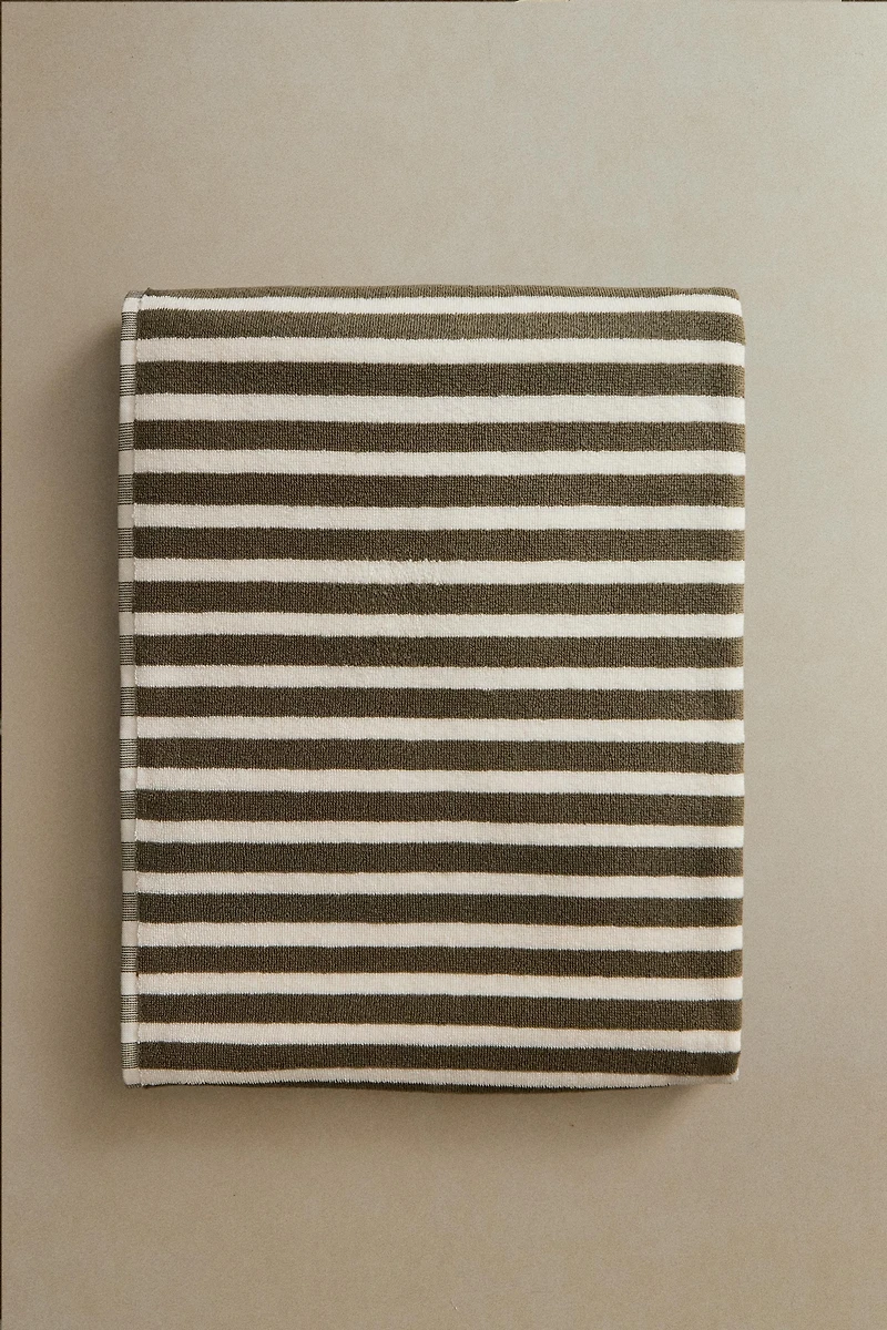 SERVIETTE DE BAIN RAYURES COULEUR