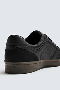 CONTRAST SOLE SNEAKERS