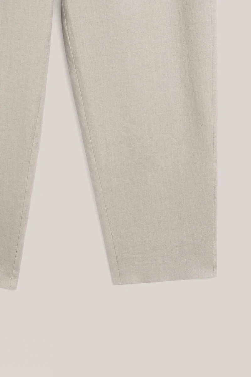 Linen suit trousers with waist detail - LIMITED EDITION