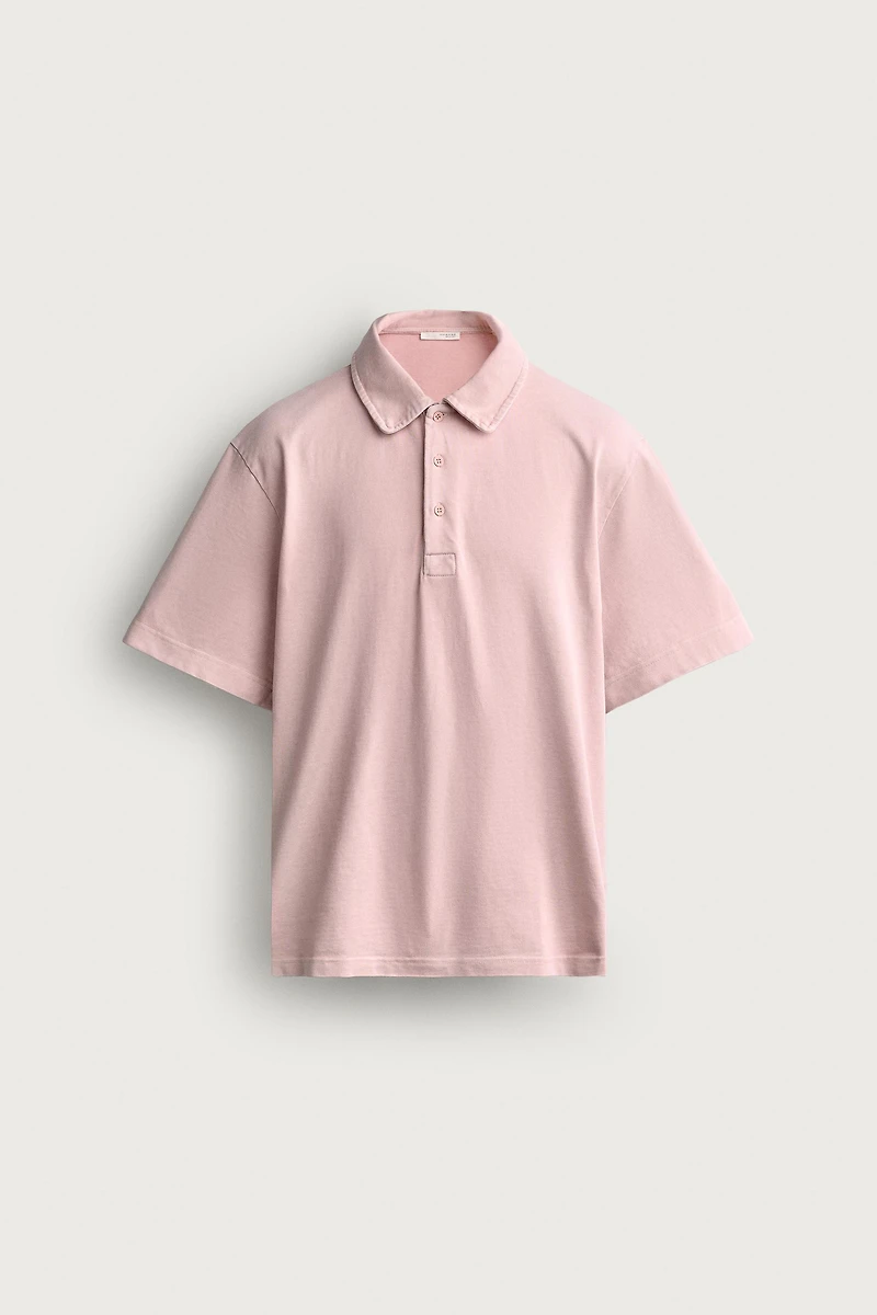REGULAR FIT TEXTURED POLO