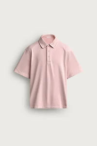 REGULAR FIT TEXTURED POLO