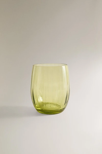 RAISED CRYSTALLINE TUMBLER