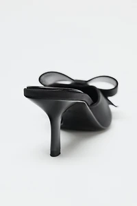 MULES À TALONS ET NŒUD