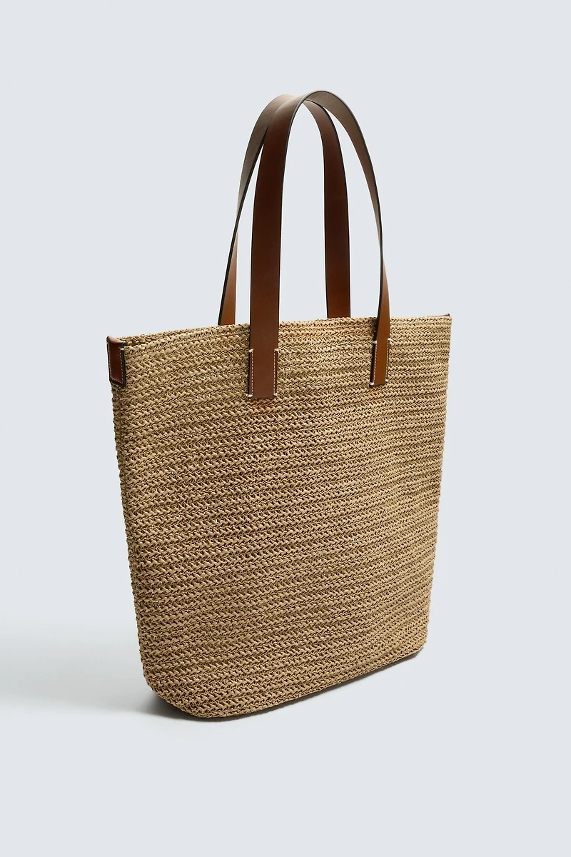 WOVEN SHOPPER BAG