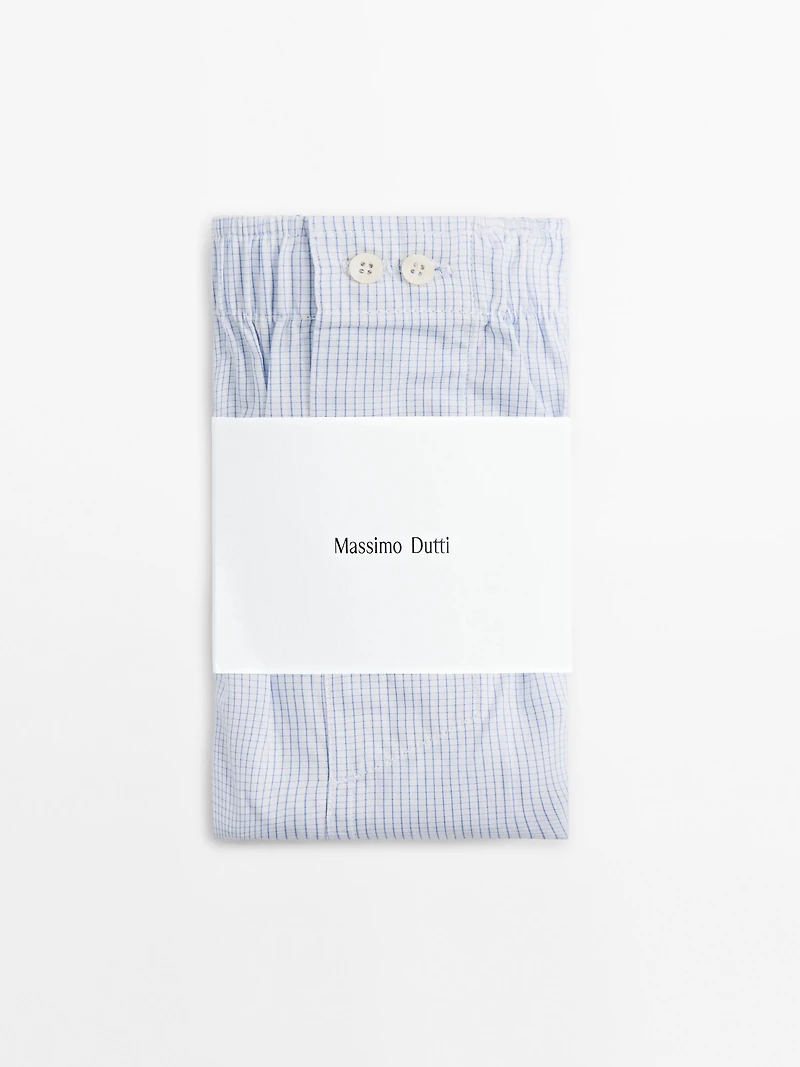 Checked mini boxers