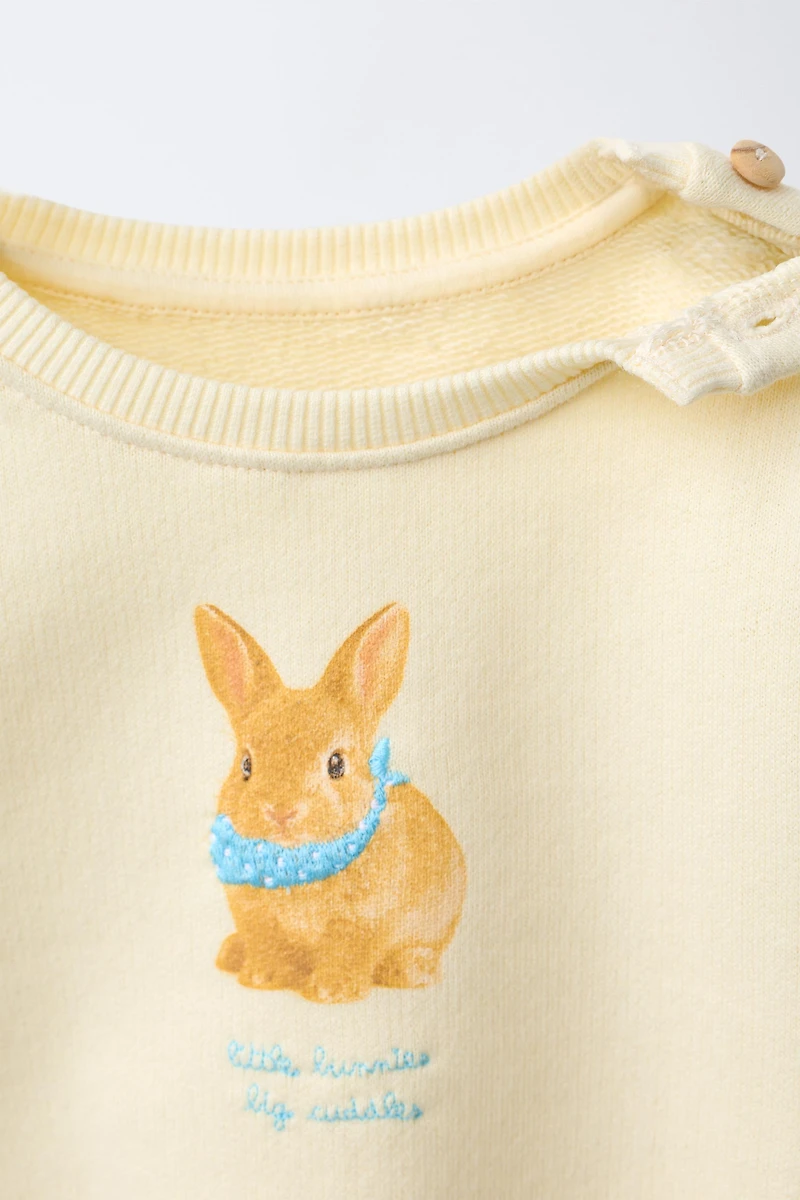 SWEAT LAPIN DÉTAILS BRODÉS