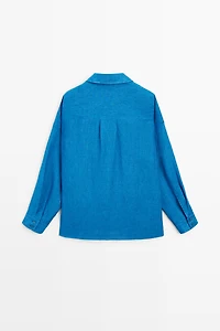 100% linen flowing blouse