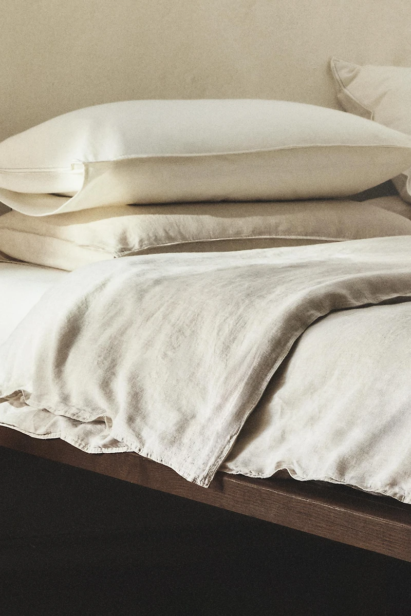 HOUSSE DE COUETTE LIN LAVÉ (160 GXM ²)