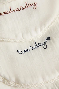 WEEKLY BABY BIB (PACK OF 7)