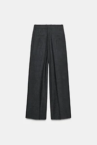 WIDE-LEG PLEATED PANTS ZW COLLECTION