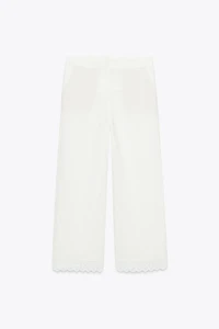 RAMIE PANTS WITH LACE TRIM