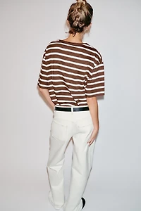STRIPED SHORT SLEEVE T-SHIRT