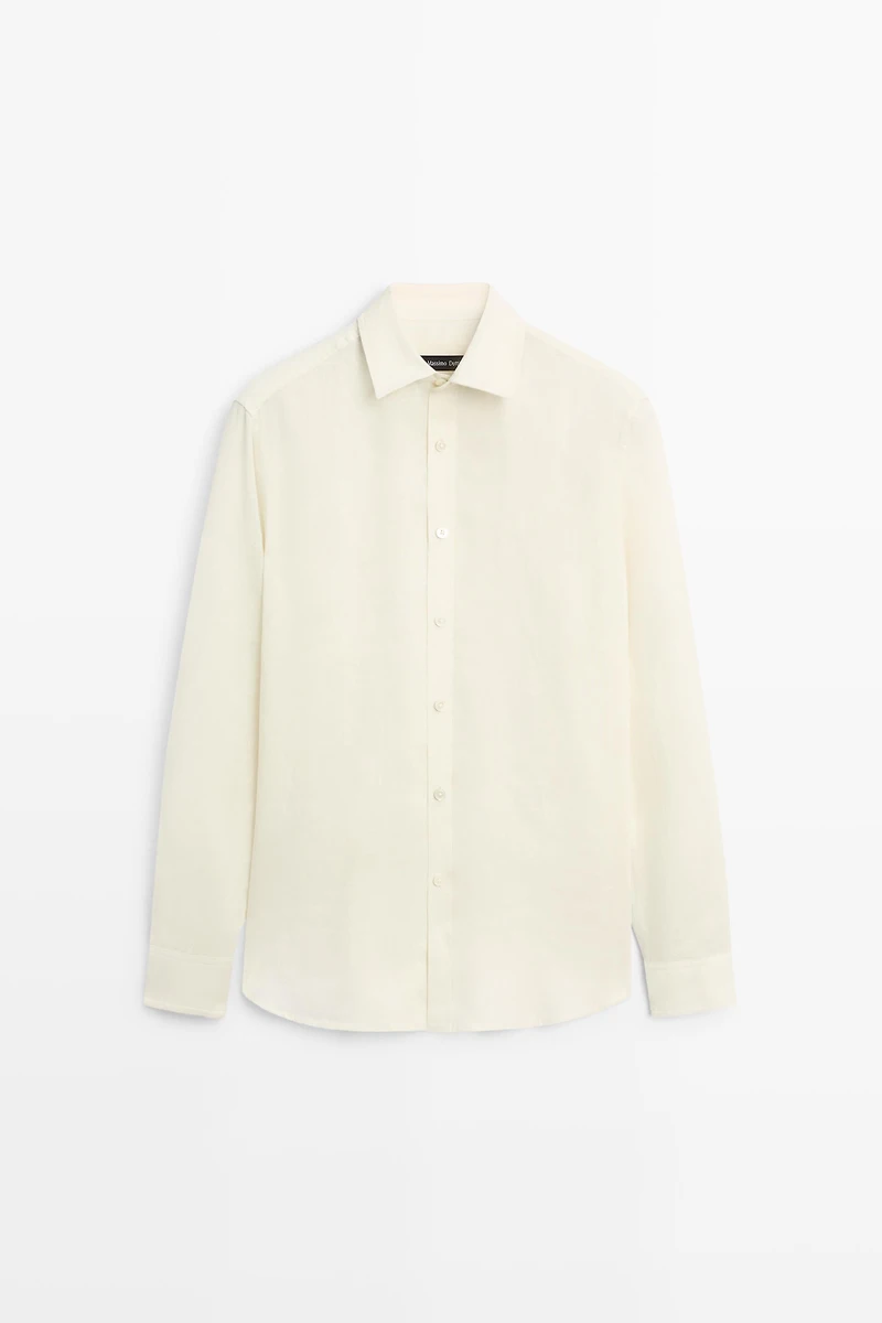100% linen regular fit shirt