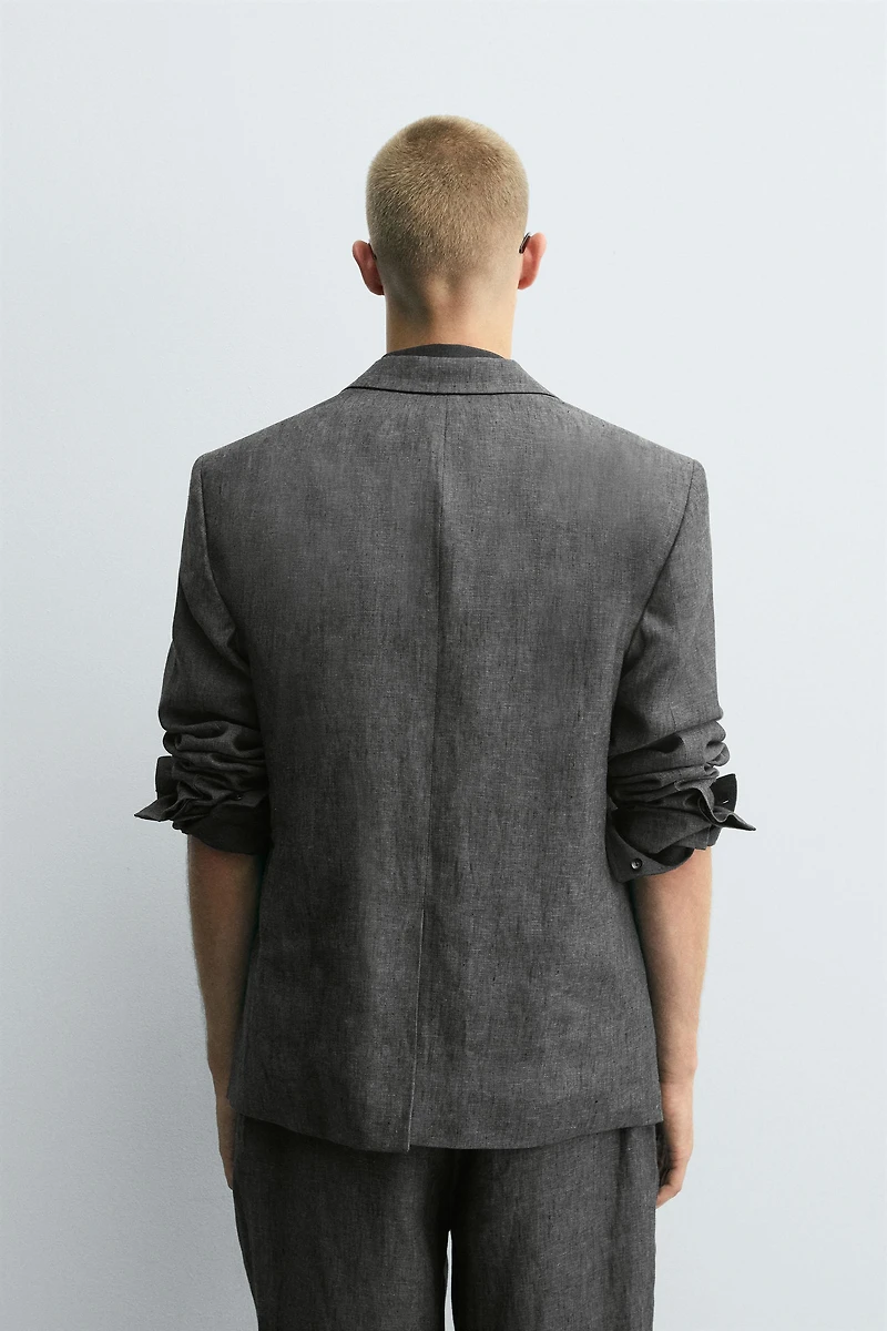 100% LINEN SUIT BLAZER