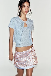 SEQUIN MINI SKIRT