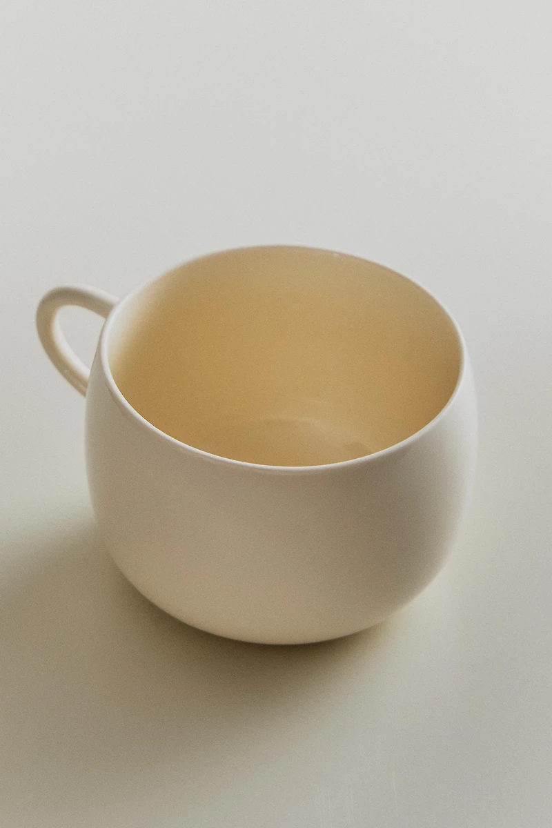 PLAIN STONEWARE DEEP MUG