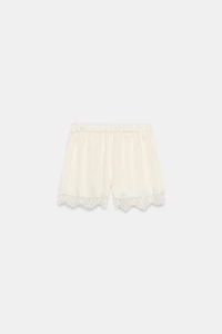 SATIN LACE SHORTS