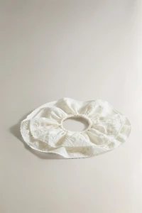 EMBROIDERED COTTON SCRUNCHIES (PACK OF 2)