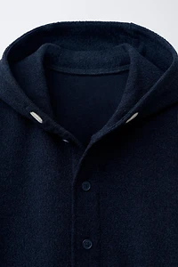 RUSTIC HOODED OVERSHIRT
