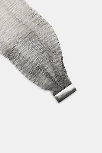 COLLIER RAS-DE-COU EN MAILLE MÉTALLIQUE
