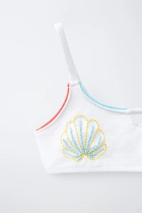 NAUTICAL EMBROIDERED BIKINI (6-14 YRS)