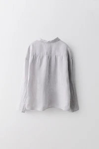 6-10 YEARS / LIMITED EDITION 100% LINEN STRIPED SHIRT