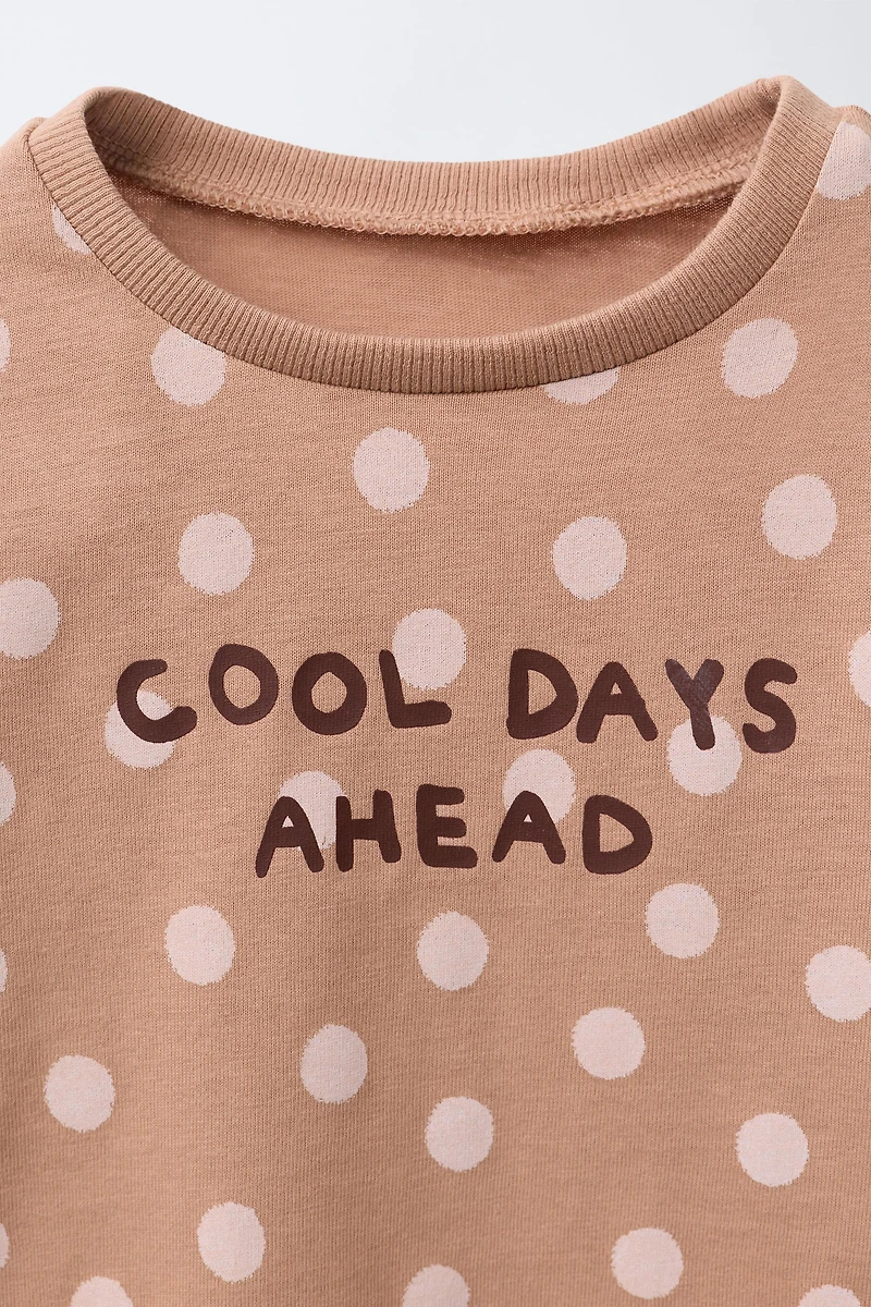 PRINTED T-SHIRT WITH TEXT