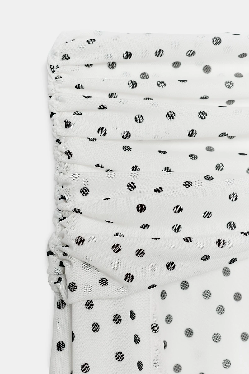 LONG POLKA DOT SKIRT