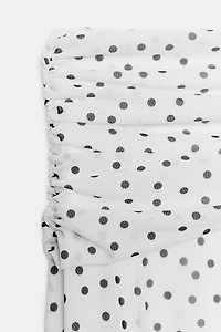 LONG POLKA DOT SKIRT