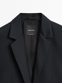 Blazer à deux boutons 100 % extra-fin