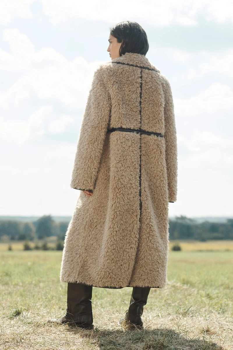 MANTEAU LONG MOUTONNÉ ÉDITION LIMITÉE