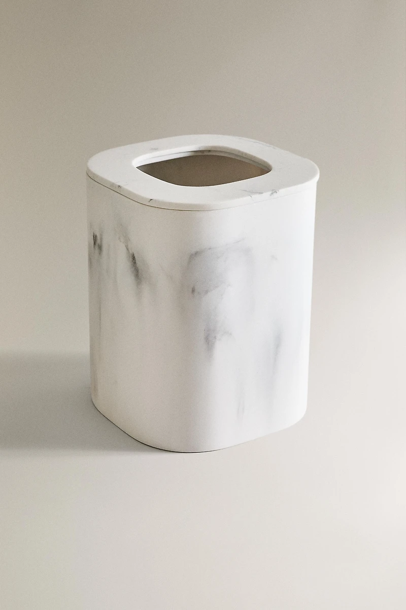 POUBELLE SALLE DE BAIN EFFET MARBRE