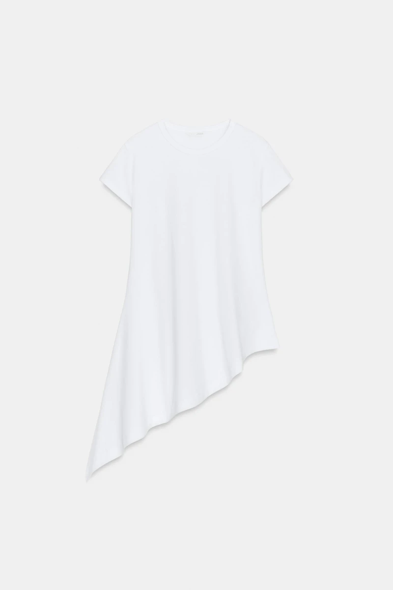 ASYMMETRIC SHORT SLEEVE T-SHIRT