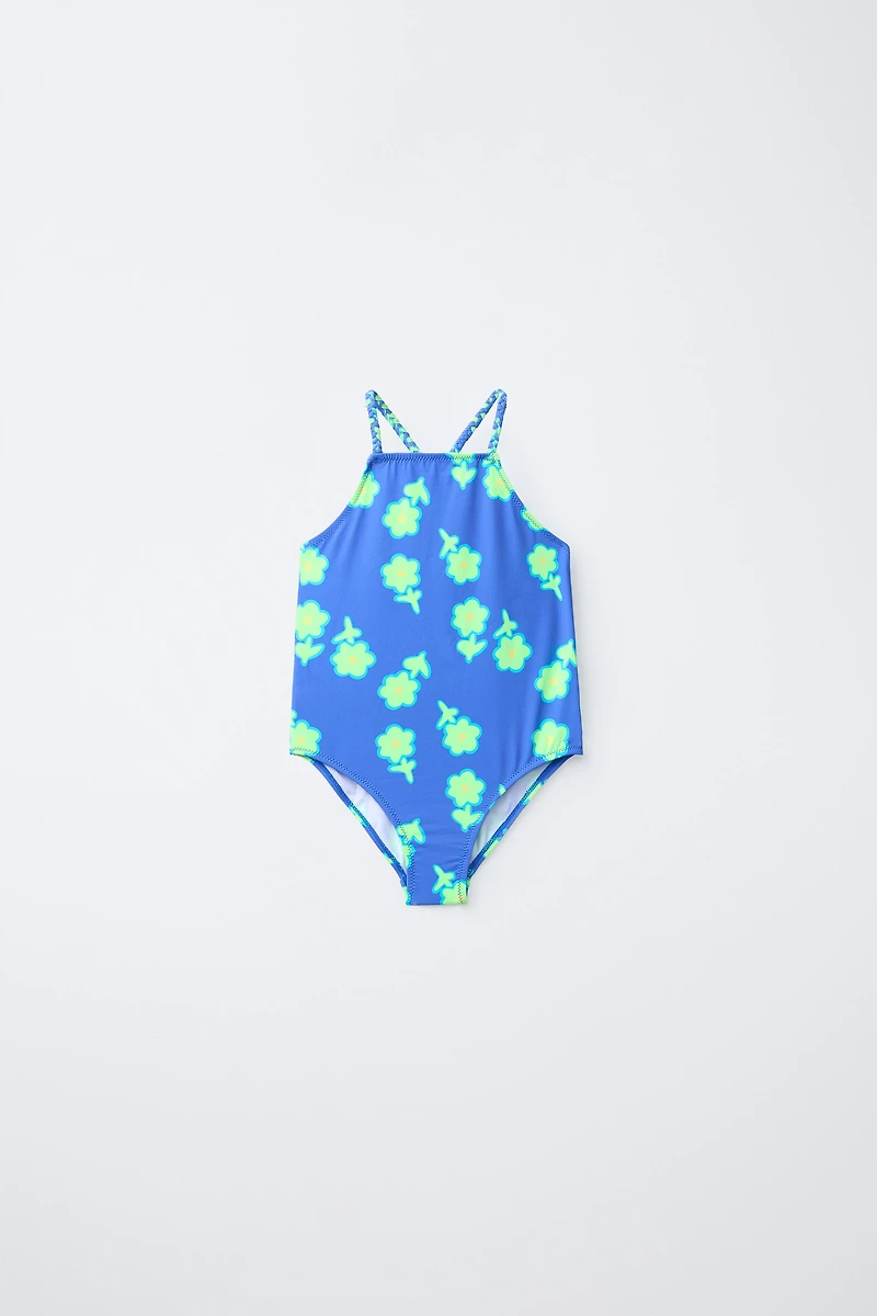 2-6 ANS/ MAILLOT DE BAIN À FLEURS