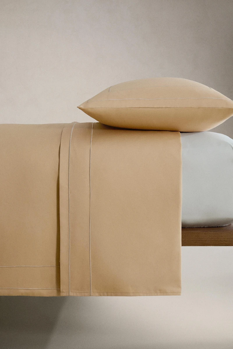 DRAP DE DESSUS SATIN DOUBLE FESTON