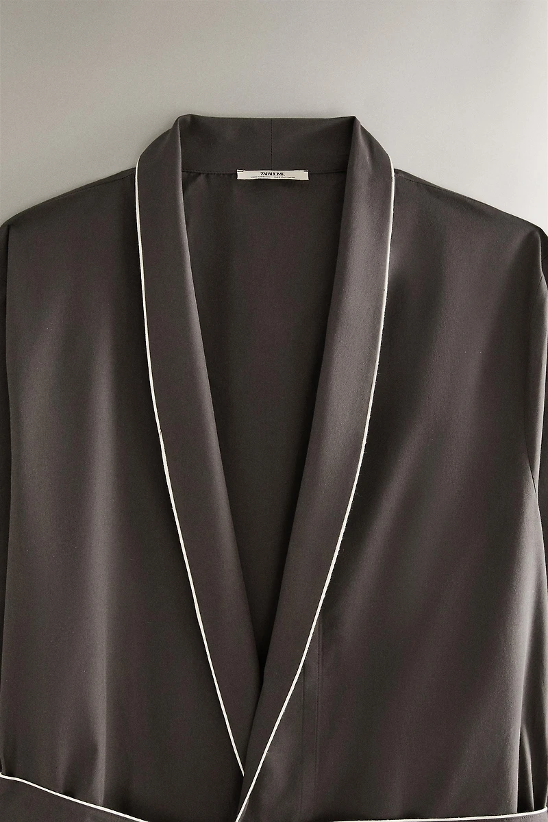 ROBE DE CHAMBRE EN POPELINE