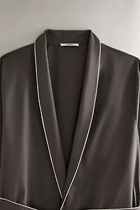 ROBE DE CHAMBRE EN POPELINE