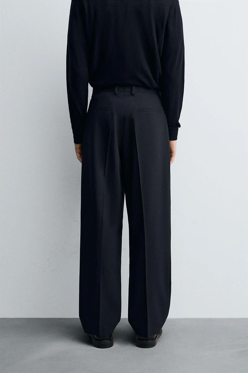 STRIPED SUIT PANTS
