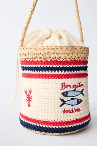 CROCHET FISH CROSSBODY BAG